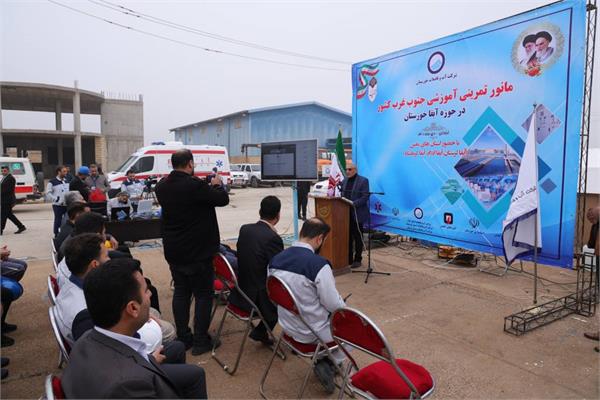 برگزاری مانور تمرینی آموزشی مدیریت بحران و پدافند غیرعامل جنوب غرب کشور