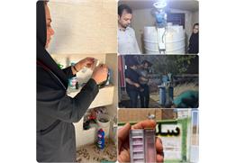 رفع مشکل گندزدایی تاسیسات آبرسانی ۴ روستای تشان غربی بهبهان