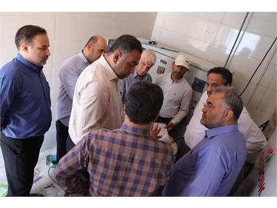 بازدید معاون نظارت بربهره برداری آب و مدیرکل حراست آبفا کشور