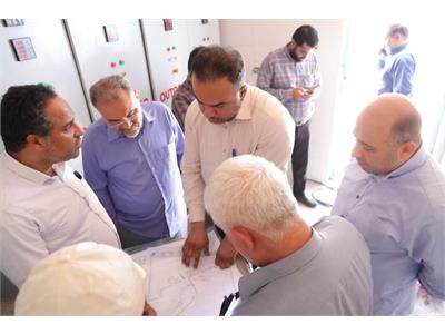 بازدید معاون نظارت بربهره برداری آب و مدیرکل حراست آبفا کشور